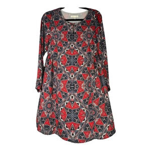 Paper Crown x Rifle Paper Co. Efflorescence Kaleidoscope Shift Dress Size XS